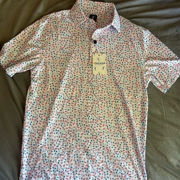 Classic White Polo Shirt with Soft Cotton Texture - Picture 1 of 3